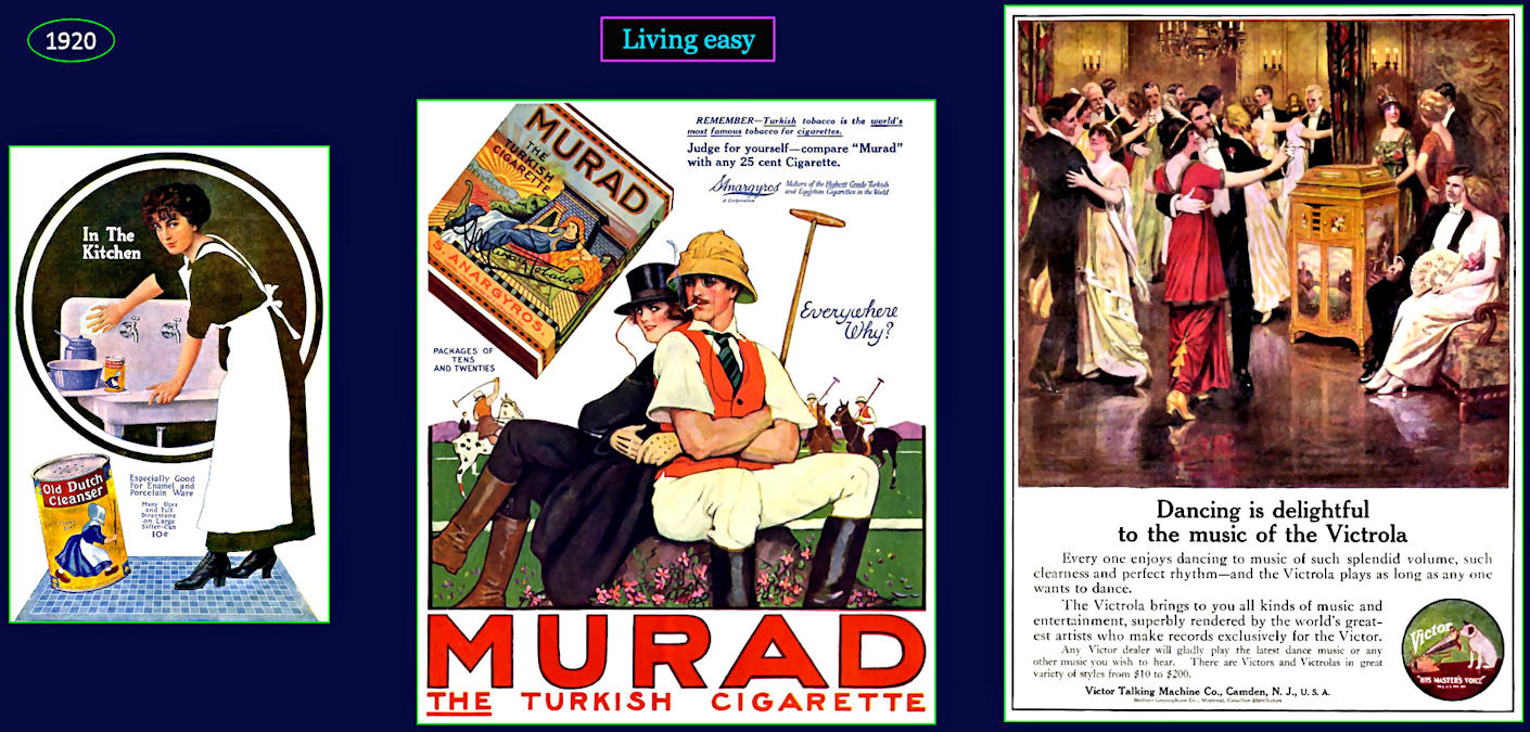 Easy living ads, 1920